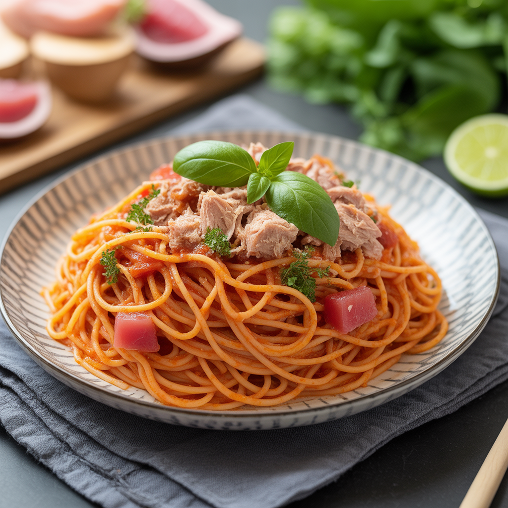 Hot Tuna Spaghetti Nanny's Pavillon